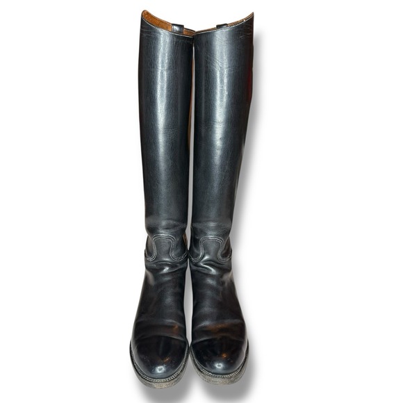 Dehner Boot Company Shoes - Dehner Omaha Riding Dress Boots Size 6/6.5 Narrow‎ Black 18.5"USA Leather